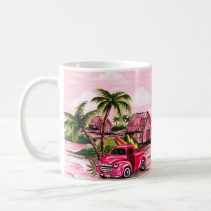 Vintages hawaiianisches Barktuch-Design der tropis Kaffeetasse