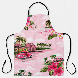 Vintages hawaiianisches Barktuch-Design der tropis Schürze