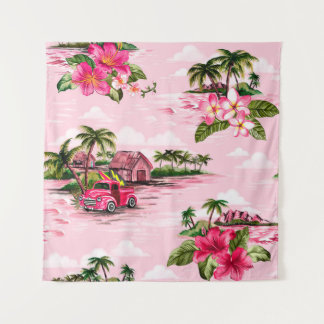 Vintages hawaiianisches Barktuch-Design der tropis Wandteppich