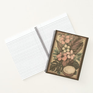 Vintages hawaiianisches Tropenobst Notizbuch