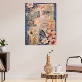 Vintages hawaiisches Scrapbook: Reisen Hawaii Poster
