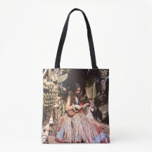 Vintages hawaiisches Wahine Hula Mädchen