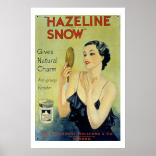 Vintages Hazeline Snow Makeup Loster Poster