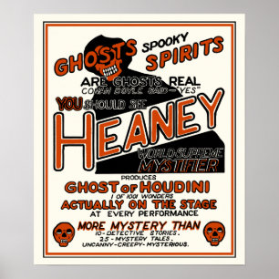Vintages Heaney Spook-Show-Plakat Poster