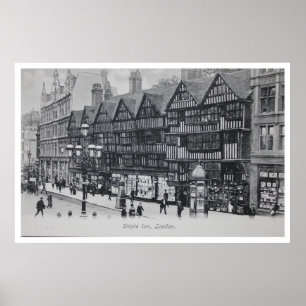 Vintages Heftklammer-Gasthaus Londons England Poster