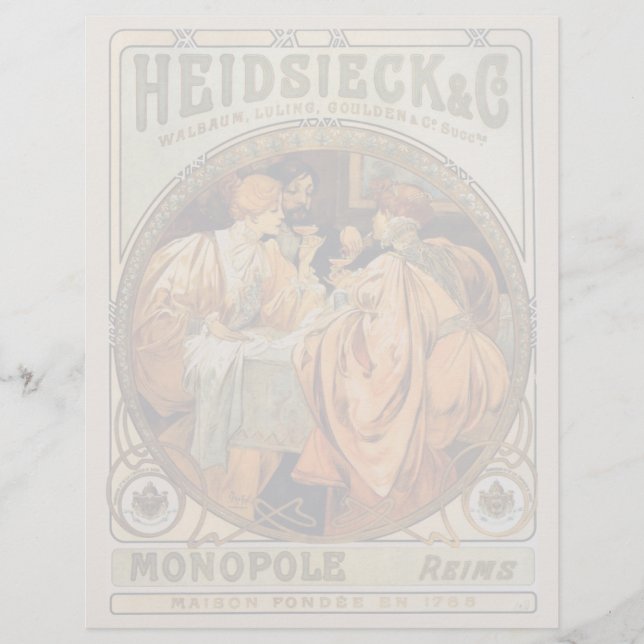 Vintages Heidsieck & Co Monopole Reims Weinkarte (Vorderseite)