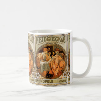 Vintages Heidsieck & Co Monopole Reims Weinkarte Kaffeetasse