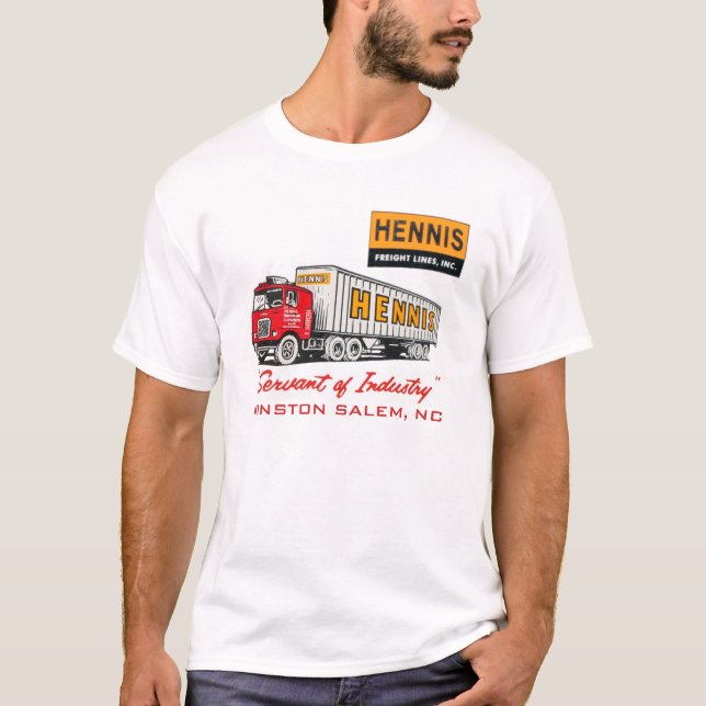 Vintages Hennis Freight Lines Trucking Shirt (Vorderseite)