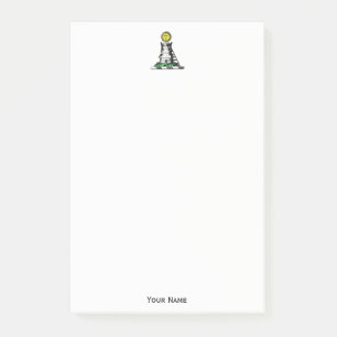 Vintages Heraldisches Mittelalter Burg Emblem Wapp Post-it Klebezettel