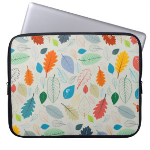 Vintages Herbstleaves Illustrationsmuster Laptopschutzhülle
