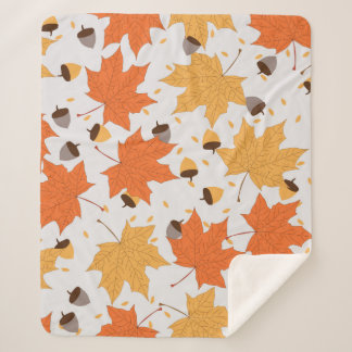 Vintages Herbstmuster Sherpadecke