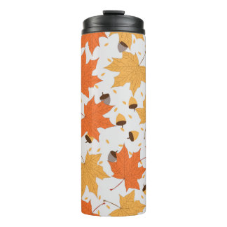 Vintages Herbstmuster Thermosbecher