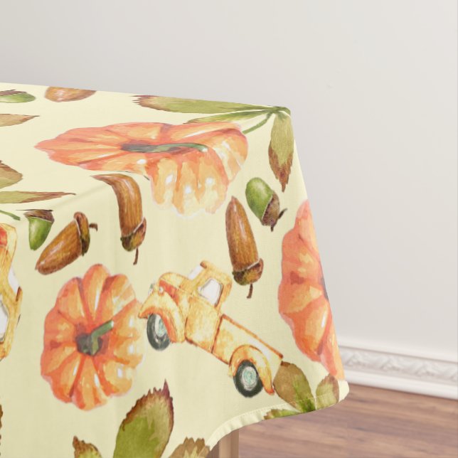 Vintages Herbstmuster Tischdecke (Beispiel)