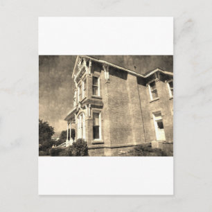 Vintages Herrenhaus Postkarte