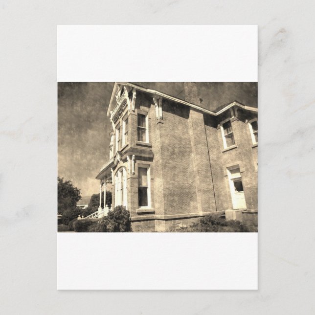 Vintages Herrenhaus Postkarte (Vorderseite)