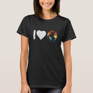 Vintages Herz I Liebe Weltklimaänderung E T-Shirt