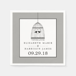 Vintages Herz - Kreislauf Serviette