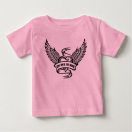 Vintages Herz mit Flügeln Baby T-shirt