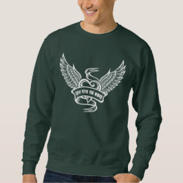 Vintages Herz mit Flügeln Sweatshirt