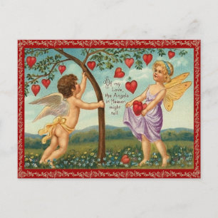 Vintages Herz Valentine Postkarte