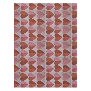 Vintages Herzmuster Tischdecke