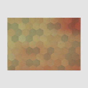 Vintages Hexagonbienenwabenmuster Seidenpapier