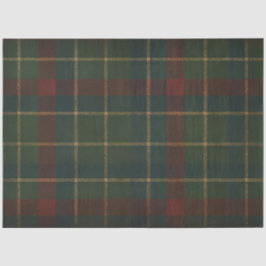Vintages Highland Tartan Kariertes Weihnachtsdekou Seidenpapier