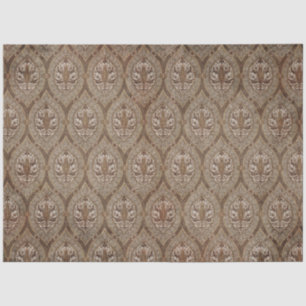 Vintages Hintergrundbild Ephemera Muster Sepia Dec Seidenpapier