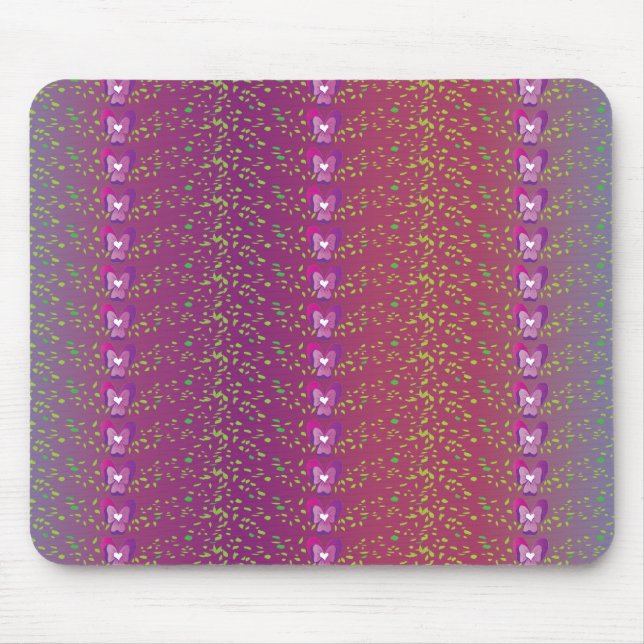Vintages Hintergrundbild für die Blumenmuster der  Mousepad (Vorne)