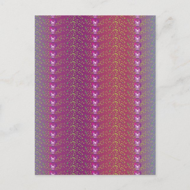 Vintages Hintergrundbild für die Blumenmuster der  Postkarte