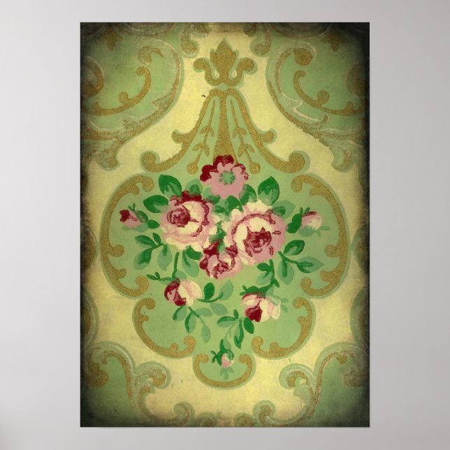 Vintages Hintergrundbild Poster (Vorne)