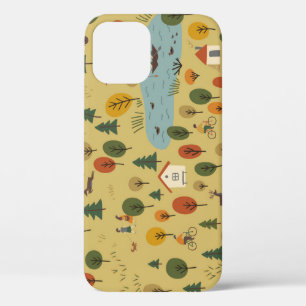 Vintages Hintergrundpapier für Herbst-Waldtiere Case-Mate iPhone Hülle