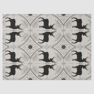 Vintages Hirsch 2 Seidenpapier