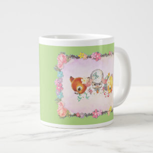 Vintages Hirsch, Ente, Lamm Jumbo-Tasse