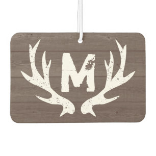 Vintages Hirschantler-Monogramm-Autoluftkühler Autolufterfrischer