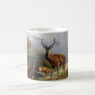 Vintages Hirschstag - Tiere Alte Illustration Kuns Kaffeetasse