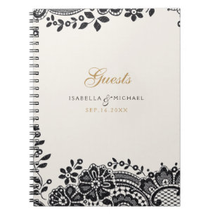 Vintages Hochzeitsgast-Gästebuch Notizblock