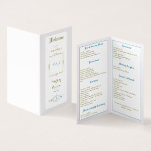 Vintages Hochzeitsprogramm