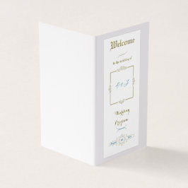 Vintages Hochzeitsprogramm