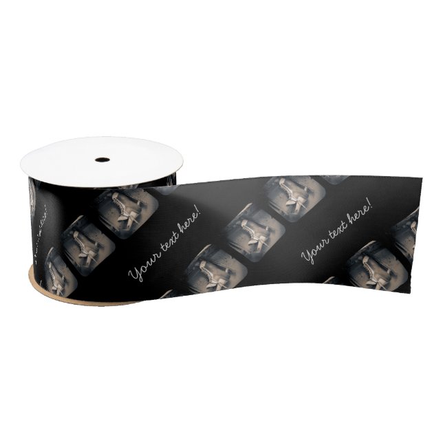 Vintages Hockey-Skatemuster Satinband (Spule)