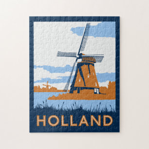 Vintages Holland-Plakat Puzzle