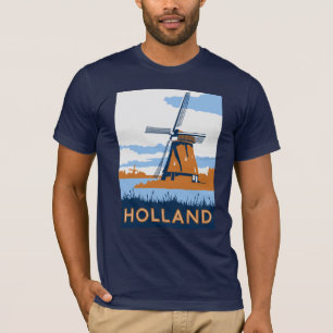 Vintages Holland-Plakat T-Shirt