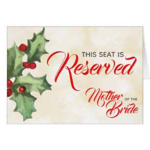 Vintages Holly Reserved-Seat-Zeichen
