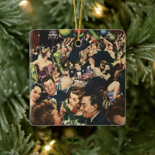 Vintages Hollywood Thema Extravagantes Party mit B Keramikornament