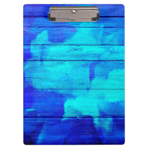 Vintages Holz Abstrakte Malerei #5 Klemmbrett