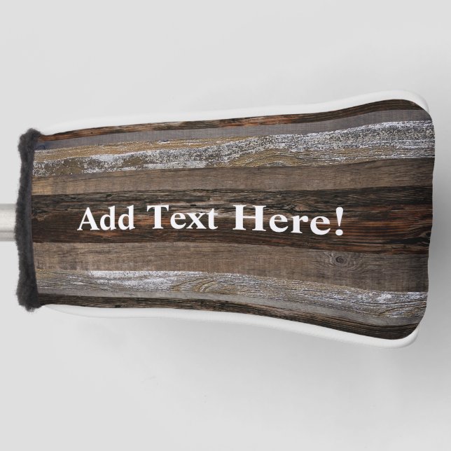 Vintages Holz aus Holz Golf Headcover (Vorderseite)