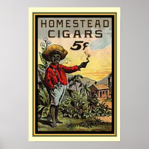 Vintages Homestead Cigar Ad Poster 13 x 19