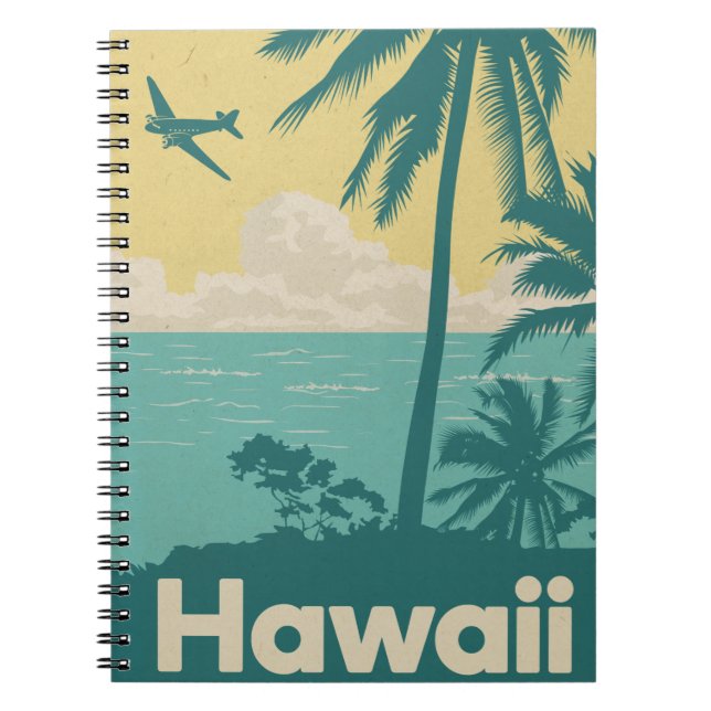 Vintages Honolulu Aviation Notebook Notizblock (Vorderseite)