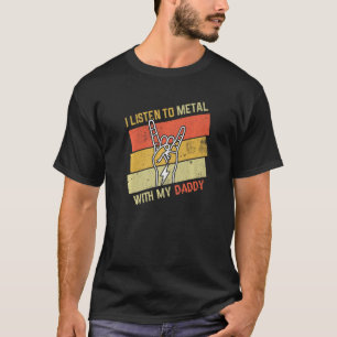 Vintages Hörmetall mit Daddy Rock Music Liebe Me T-Shirt