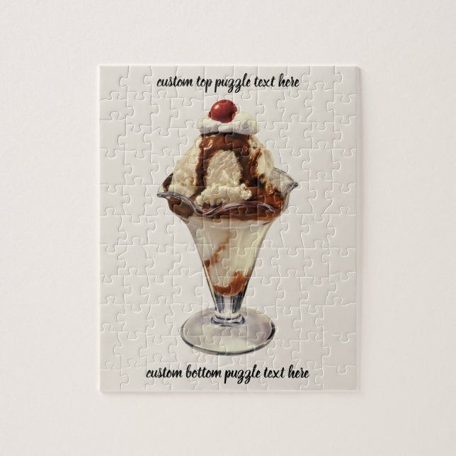 Vintages Hot Fudge Ice Puzzle (Vertikal)